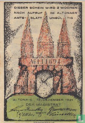 Altona a/d Elbe, Stadt - 70 Pfennig 1921 - Bild 1