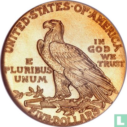 Verenigde Staten 5 dollars 1909 (PROOF) - Afbeelding 2