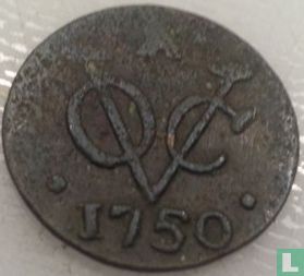 VOC 1 duit 1750 (Zeeland) - Afbeelding 1