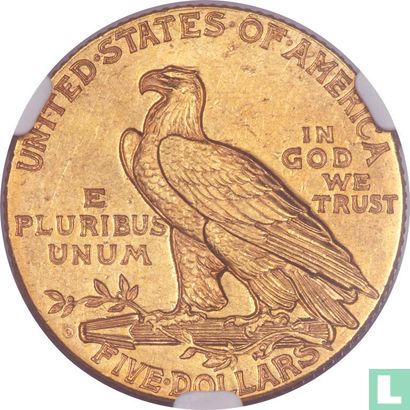 Verenigde Staten 5 dollars 1909 (O) - Afbeelding 2