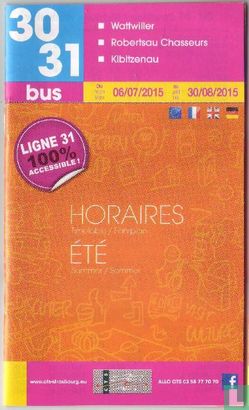 CTS - Horaires été 2015 - Bus 30 & 31 - Bild 1
