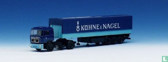 MAN F90 semi tilt trailer 'Kühne & Nagel'
