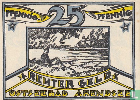 Arendsee, Ostseebad - Reutergeld - 25 Pfennig ND. (1922) - Afbeelding 2