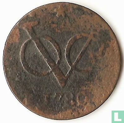 VOC 1 duit 1780 (West-Friesland) - Afbeelding 1