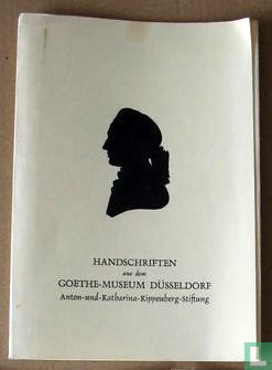 Handschriften aus dem Goethe-Museum Düsseldorf - Image 1
