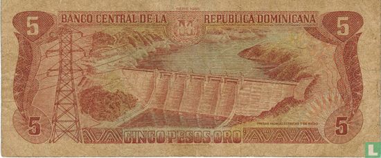 République Dominicaine 5 Pesos Oro 1995 - Image 2