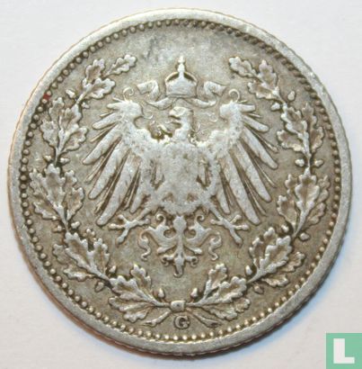 Duitse Rijk ½ mark 1908 (G) - Afbeelding 2