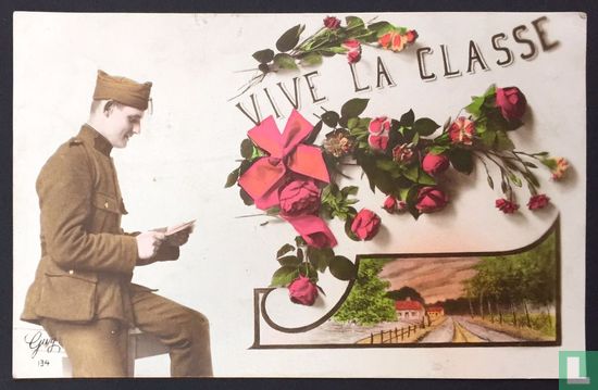 Vive la classe : soldaat leest brief - Image 1