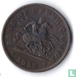 Haut-Canada 1 penny 1852 - Image 1