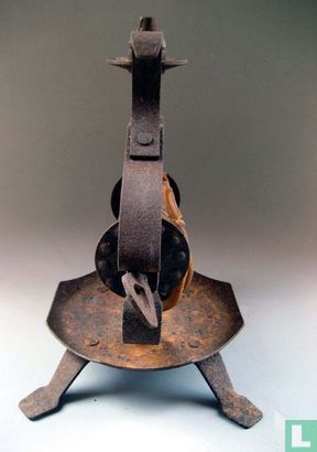 A Spanish iron candle holder - circa 1930. - Image 2