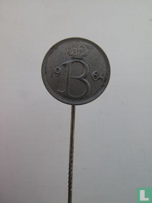 25 centimes Belgie 1964