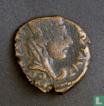 Romeinse Rijk, AE18, 198-217, Caracalla, Carrhae, Mesopotamia - Image 2
