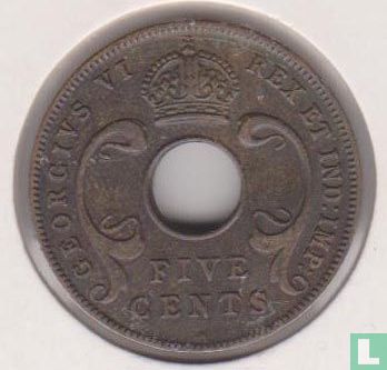 Oost-Afrika 5 cents 1939 (H) - Afbeelding 2