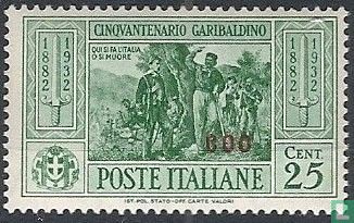Garibaldi, overprint Coo 