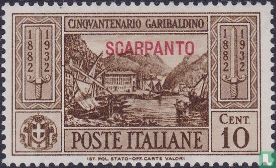 Garibaldi, opdruk Scarpanto