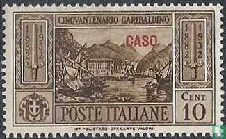 Giuseppe Garibaldi, overprint Caso 