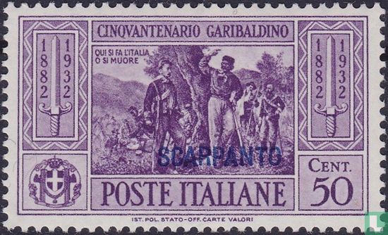 Garibaldi, opdruk Scarpanto