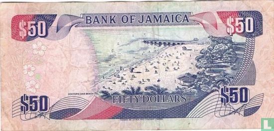 Jamaica 50 Dollars 1993 - Image 2