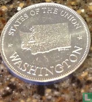 USA  Shell Oil - Coin Game States of the Union -  Washington  1960s - Bild 1