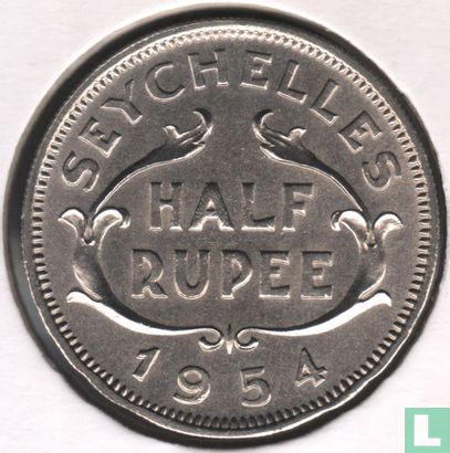 Seychellen ½ rupee 1954 - Afbeelding 1