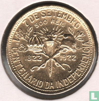 Brasilien 500 Réis 1922 (Typ 1) "Centenary of Independence" - Bild 1