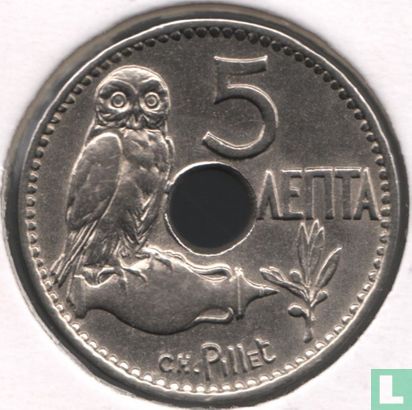 Greece 5 lepta 1912 - Image 2