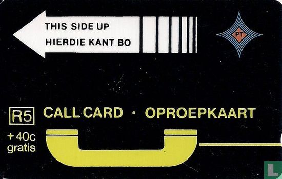 Call Card - Oproepkaart - White-Yellow - Image 1