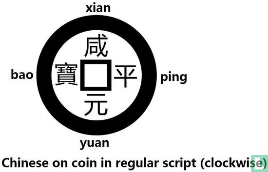 China 1 cash 998-1003 (Xian Ping Yuan Bao, regulier schrift) - Afbeelding 3