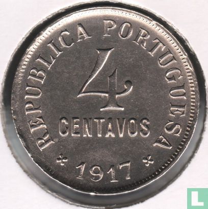 Portugal 4 centavos 1917 - Afbeelding 1