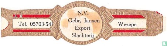N.V. Gebr. Jansen Export Slachterij - Tel. 05703-541 - Wezepe - Afbeelding 1