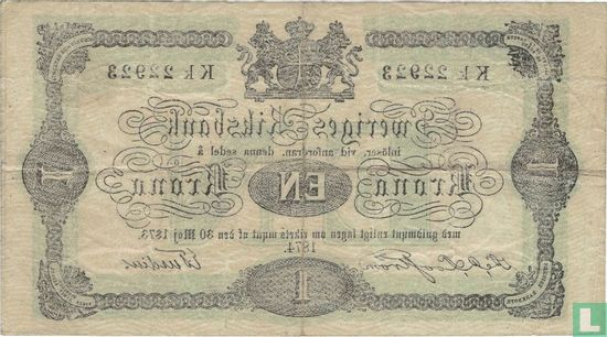 Schweden 1 Krone 1874 - Bild 2
