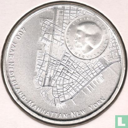 Nederland 5 euro 2009 "400 years of the discovery of Manhattan island by the Dutch explorer Henry Hudson" - Afbeelding 2