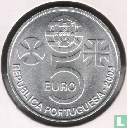 Portugal 5 euro 2004 "Convent of Christ in Tomar" - Image 1