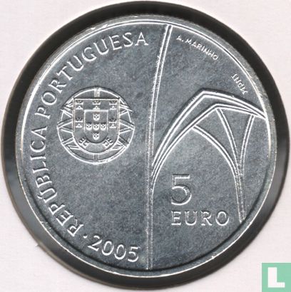 Portugal 5 euro 2005 "Monastery of Batalha" - Image 1