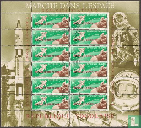 Space travel with red overprint