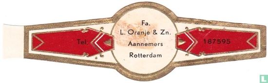 Fa. L. Oranje & Zn Aannemers Rotterdam - Tel. - 187595 - Afbeelding 1