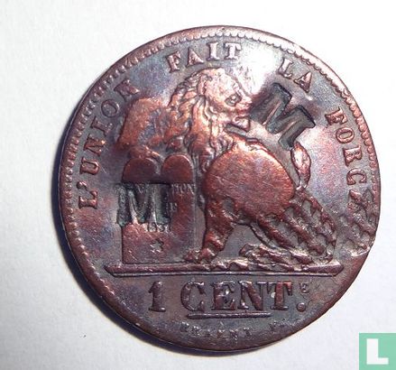 1 cent 1869 - klop - Image 1