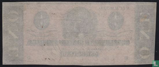 Confederate States of America  1 dollar  1864 - Afbeelding 2