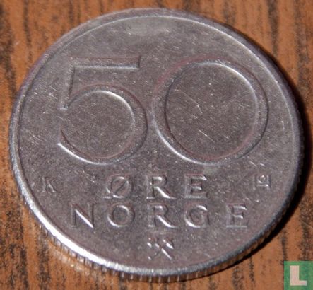 Norway 50 øre 1987 - Image 2
