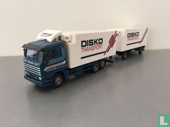 Scania 143m refrigerated box trailer 'Disko Transport' - Afbeelding 1