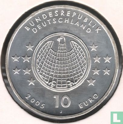 Duitsland 10 euro 2005 "Centennial of Albert Einstein's Relativity Theory" - Afbeelding 1