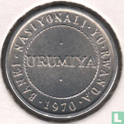 Rwanda ½ franc 1970 - Image 2
