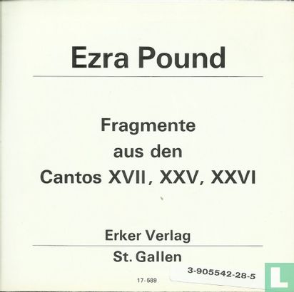 Fragmente aus den Cantos XVII, XXV, XXVI - Image 2