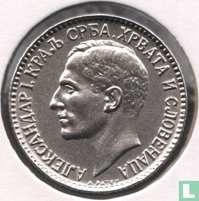 Jugoslawien 1 Dinar 1925 (ohne Münzzeichen) - Bild 2