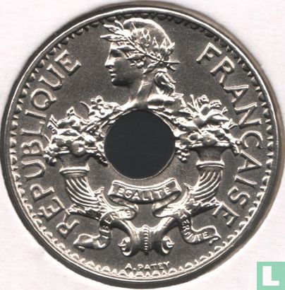 Indochine française 5 centimes 1938 (nickel-laiton) - Image 2
