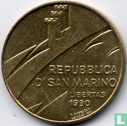 Saint-Marin 200 lire 1990 "1600 years of history" - Image 1