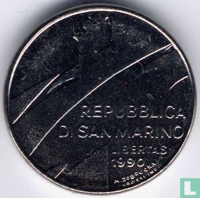 San Marino 50 Lire 1990 "1600 years of history" - Bild 1