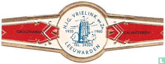 H.J.G. Vrielink en Zn. 1935 1960 Tel. 24324 Leeuwarden - Groothandel - Galanterieen - Afbeelding 1