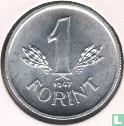 Hongarije 1 forint 1947 - Afbeelding 1
