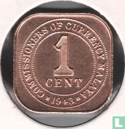 Malaya 1 cent 1943 - Image 1